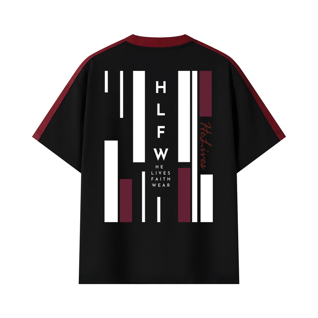 Unisex Colorblock Striped T-Shirt