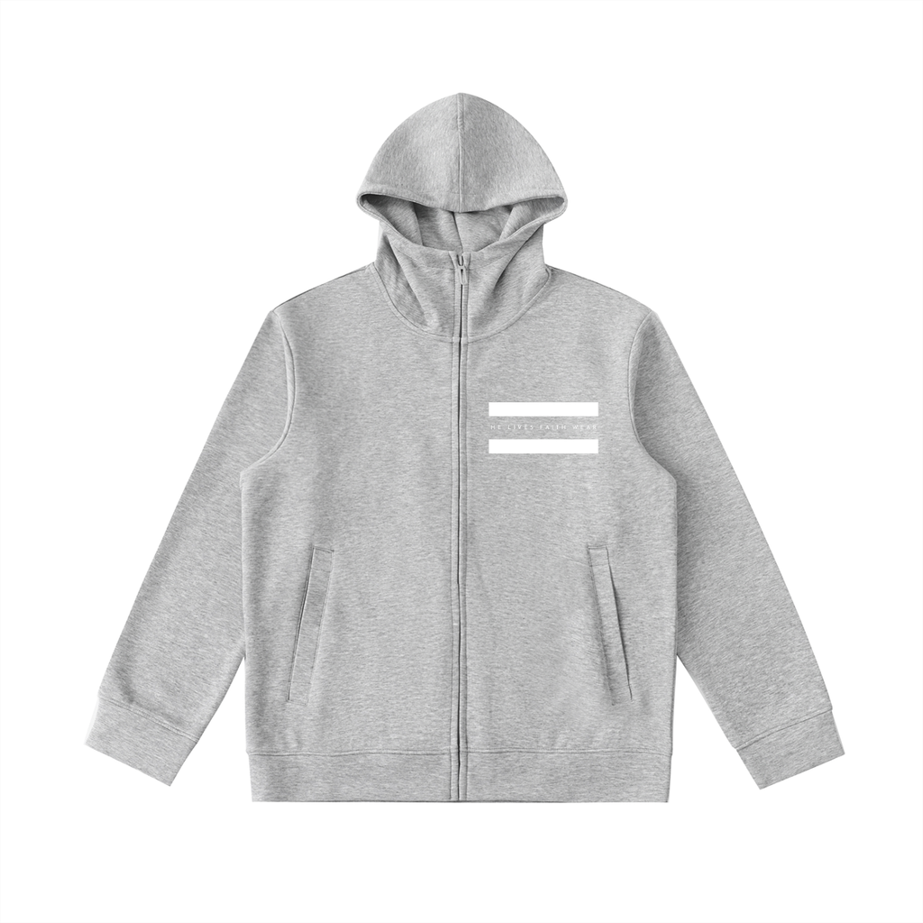 Essential Heavyweight High Neck  Zip-Up Hoodie
