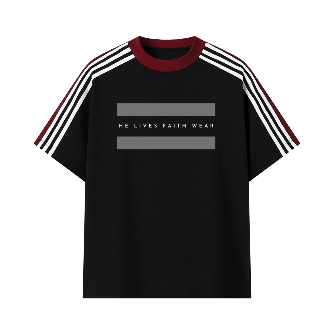 Unisex Colorblock Striped T-Shirt