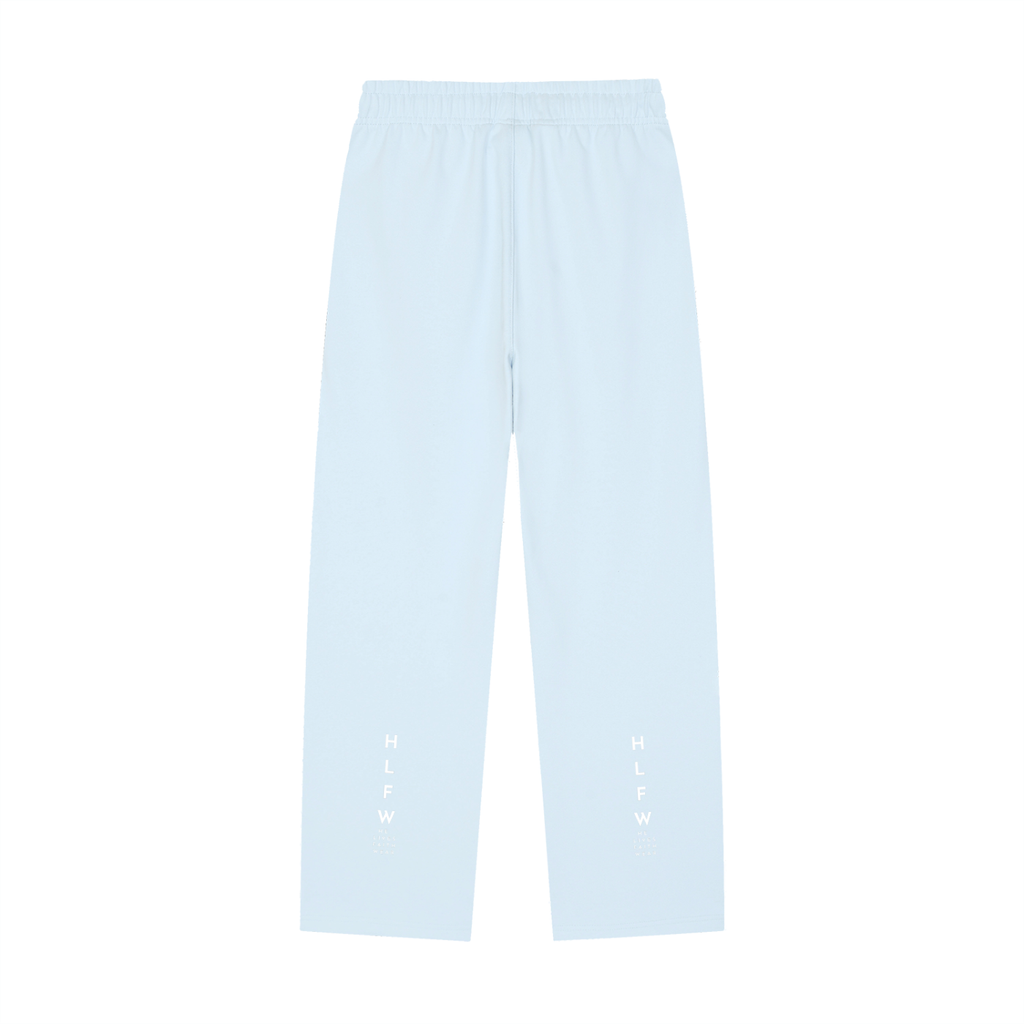 Solid Color Straight-Leg Sweatpants