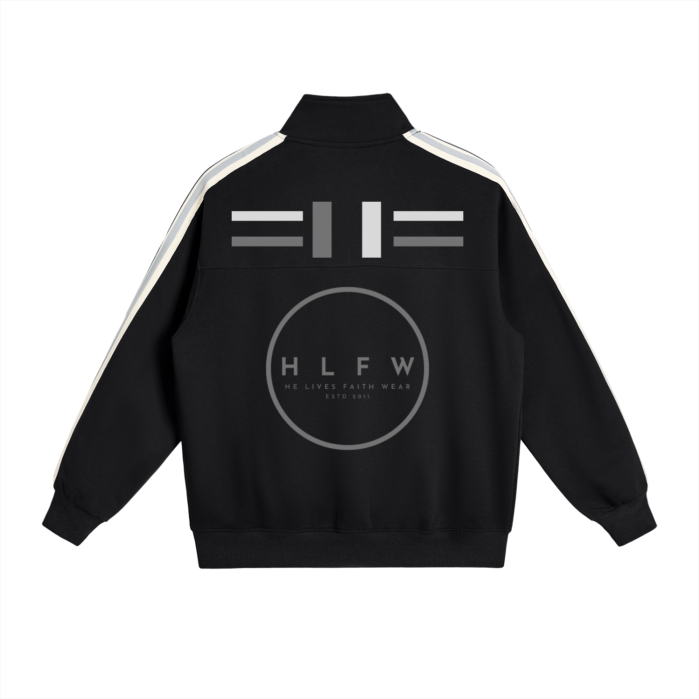 Contrast Side-Stripe Stand Collar  Jacket