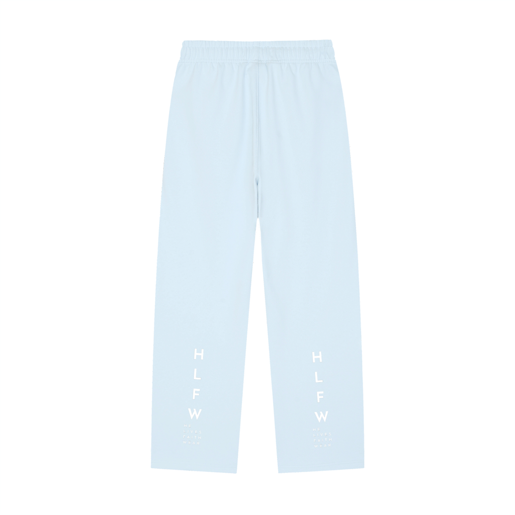 Solid Color Straight-Leg Sweatpants