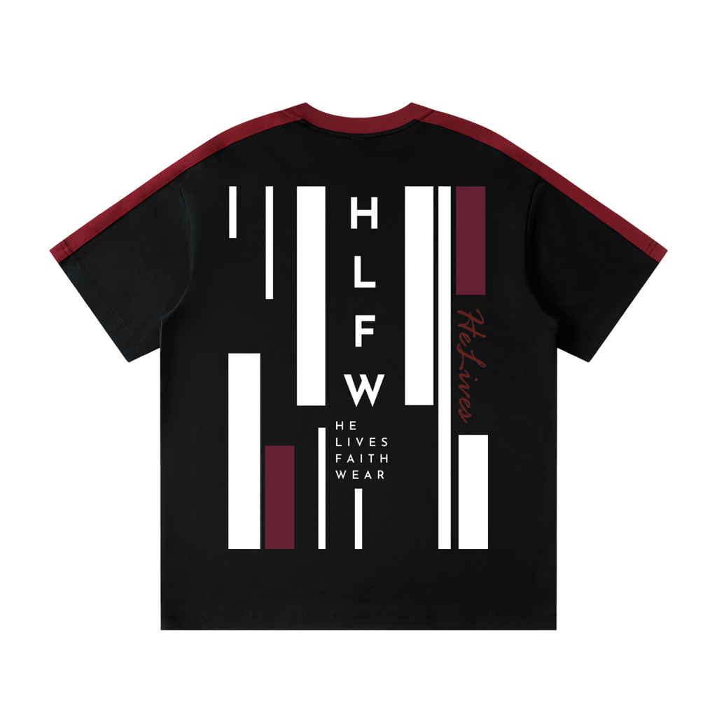 Unisex Colorblock Striped T-Shirt