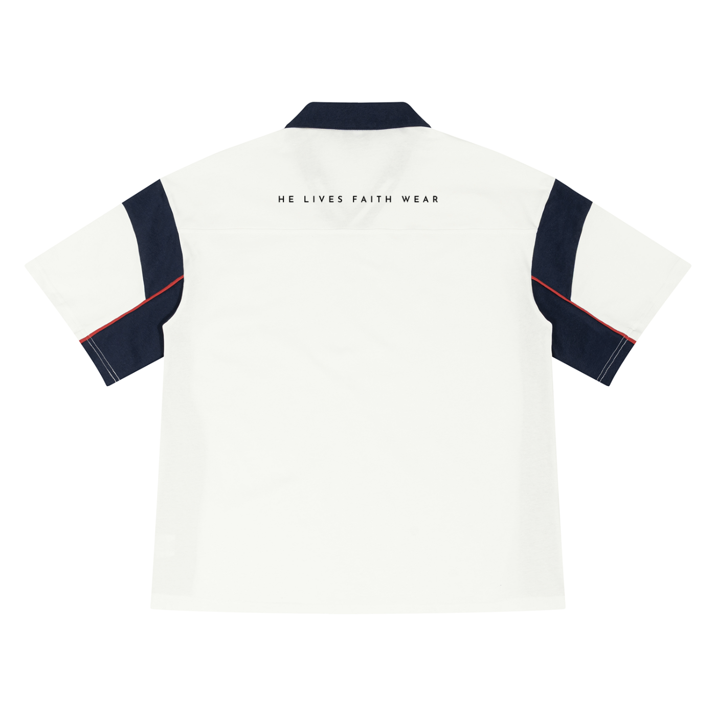 Unisex Boxy Color Block Polo Shirt
