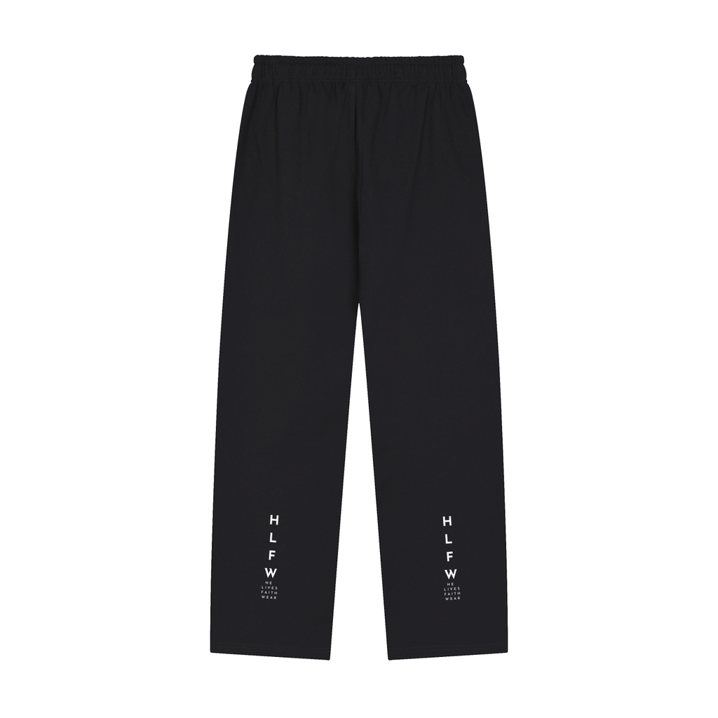 Solid Color Straight-Leg Sweatpants