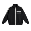 Contrast Side-Stripe Stand Collar  Jacket