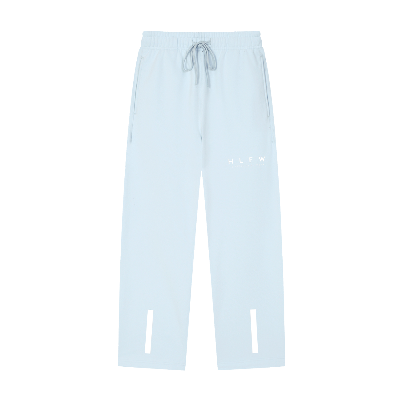 Solid Color Straight-Leg Sweatpants