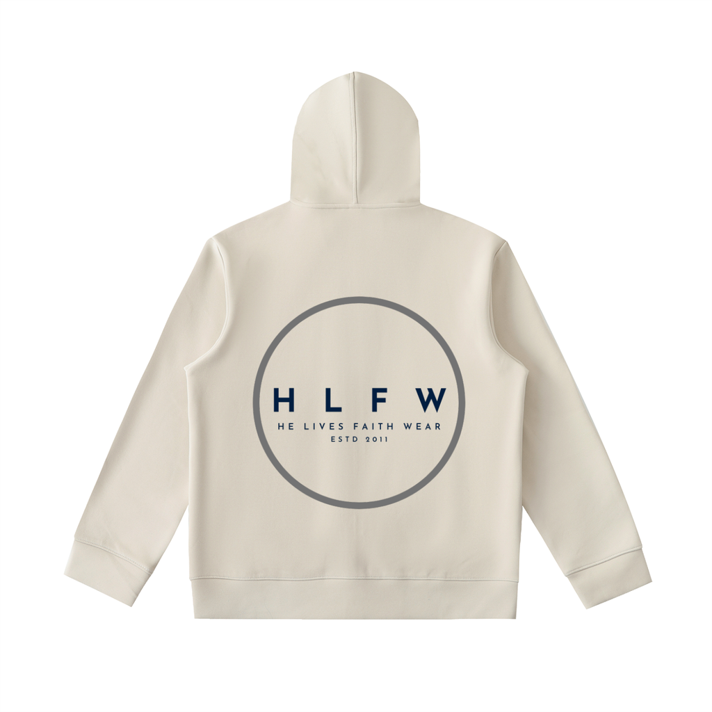 Essential Heavyweight High Neck  Zip-Up Hoodie