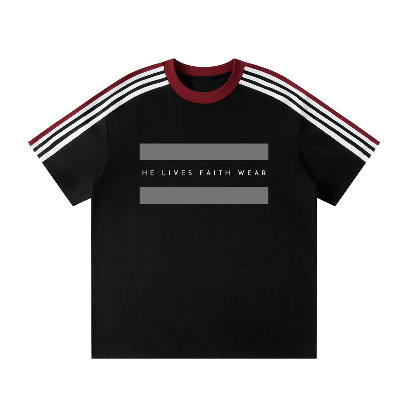 Unisex Colorblock Striped T-Shirt